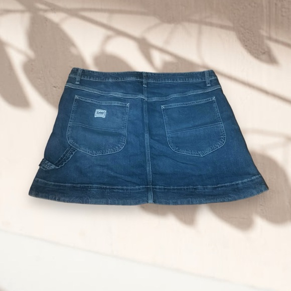 🆕Lee Mid Crush Comfy High Rise Stretch Jean Mini Skirt Sz 16 NWT💋 - Picture 7 of 7